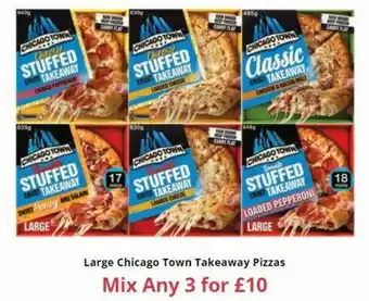 Farmfoods Large Chicago Town Takeaway Pizzas offer