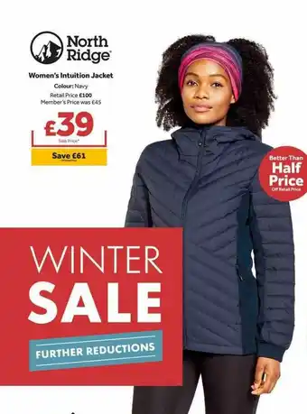 GO Outdoors North Ridge Women's Intuition Jacket offer