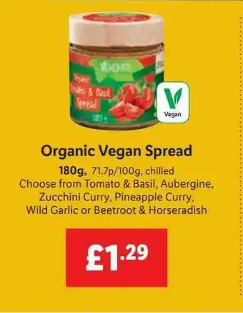 Lidl Organic Vegan Spread offer