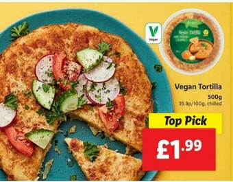 Lidl Vegan Tortilla offer