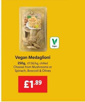 Lidl Vegan Medaglioni offer