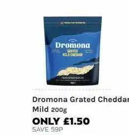Mace Dromona Grated Cheddar Mild 200g offer