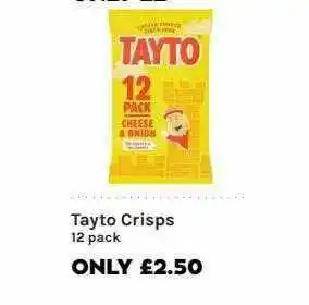 Mace Tayto Crisps 12 Pack offer