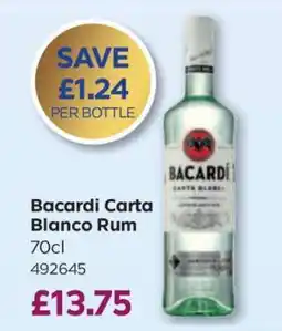 Bestway Bacardi Carta Blanco Rum offer