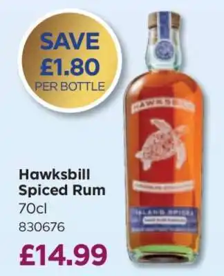 Bestway Hawksbill Spiced Rum offer