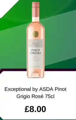 Asda Exceptional by ASDA Pinot Grigio Rosé offer