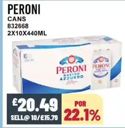 Bestway PERONI Cans offer