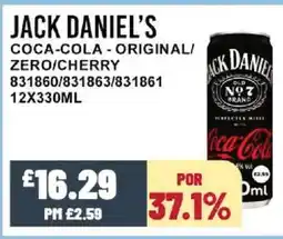 Bestway JACK DANIEL'S Coca-cola - original/ zero/cherry offer