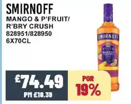 Bestway SMIRNOFF Mango & p'fruit/ r'bry crush offer
