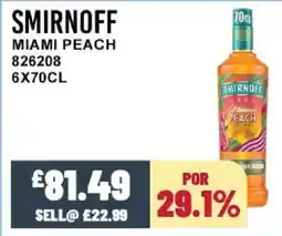 Bestway SMIRNOFF Miami peach offer