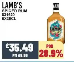 Bestway LAMB'S Spiced rum offer