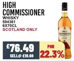Bestway High commissioner whisky offer