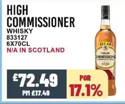 Bestway High commissione whisky offer