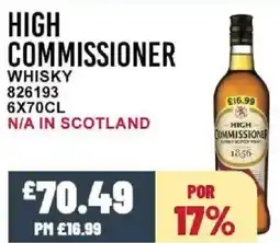Bestway High commissioner whisky offer