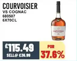 Bestway Courvoisier vs cognac offer