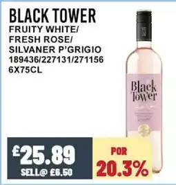 Bestway BLACK TOWER Fruity white/ fresh rose/ silvaner p'grigio offer