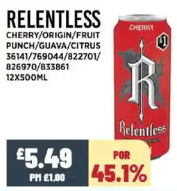 Bestway RELENTLESS Cherry/origin/fruit punch/guava/citrus offer