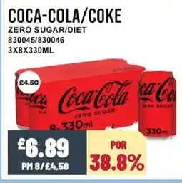 Bestway COCA-COLA/COKE Zero sugar/diet offer