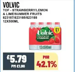Bestway VOLVIC Tof - strawberry/lemon & lime/summer fruits offer
