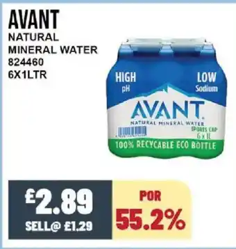 Bestway AVANT Natural mineral water offer