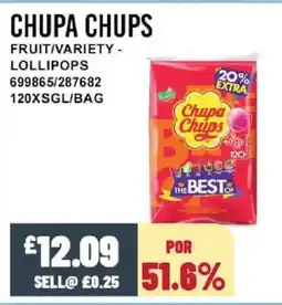 Bestway CHUPA CHUPS Fruit/variety - lollipops offer
