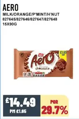 Bestway AERO Milk/orange/p'mint/h'nut offer