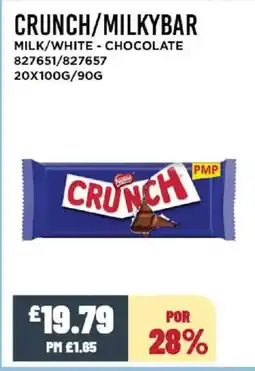 Bestway CRUNCH/MILKYBAR Milk/white - chocolate offer