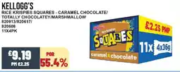 Bestway KELLOGG'S Rice krispies squares - caramel chocolate/ totally chocolatey/marshmallow offer