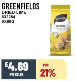 Bestway GREENFIELDS Dried lime offer