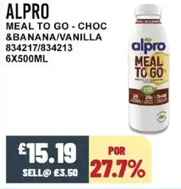 Bestway ALPRO Meal to go - choc &banana/vanilla offer