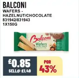 Bestway BALCONI Wafers - hazelnut/chocolate offer