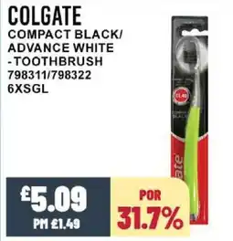 Bestway COLGATE Compact black/ advance white -toothbrush offer