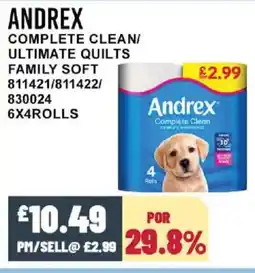 Bestway ANDREX Complete clean/ ultimate quilts family soft offer