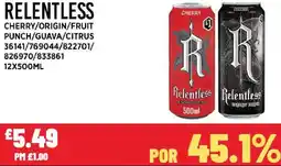 Bestway RELENTLESS Cherry/origin/fruit punch/guava/citrus offer