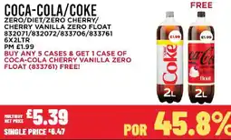 Bestway COCA-COLA/COKE Zero/diet/zero cherry/ cherry vanilla zero float offer