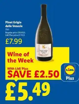 Lidl Pinot Grigio Delle Venezie offer