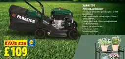Lidl PARKSIDE Petrol Lawnmower offer
