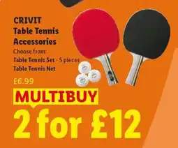 Lidl CRIVIT Table Tennis Accessories offer