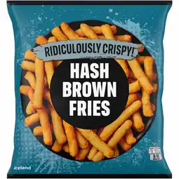 Iceland Iceland Hash Brown Fries 550g offer