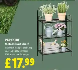 Lidl PARKSIDE Metal Plant Shelf offer