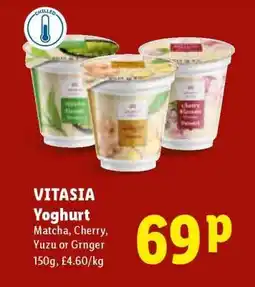 Lidl VITASIA Yoghurt offer