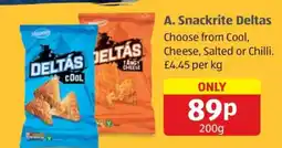 Aldi Snackrite Deltas offer