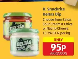 Aldi B. Snackrite Deltas Dip offer