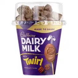 Iceland Cadbury Dairy Milk Sharing Pot Desserts with Twirl Chocolate Pieces offer