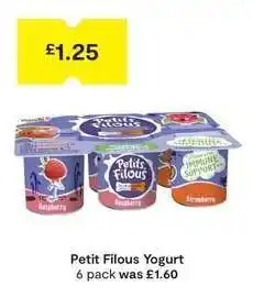 SuperValu Petit Filous Yogurt offer