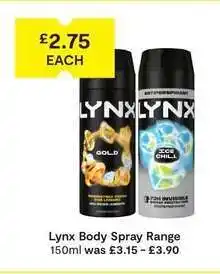 SuperValu Lynx Body Spray Range offer