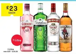 SuperValu Gordon's Pink Gin, Gordon's London Dry Gin, Smirnoff Vodka, Captain Morgan Spiced Gold offer