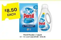 SuperValu Persil Powder / Liquid offer
