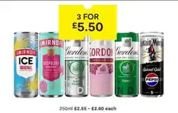 SuperValu Smirnoff, Gordon's, Captain Morgan Cans offer