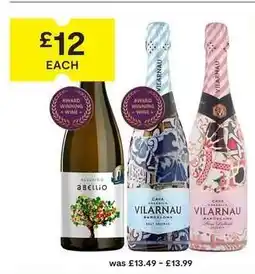SuperValu Albarino Abellio & Vilarnau Cava offer